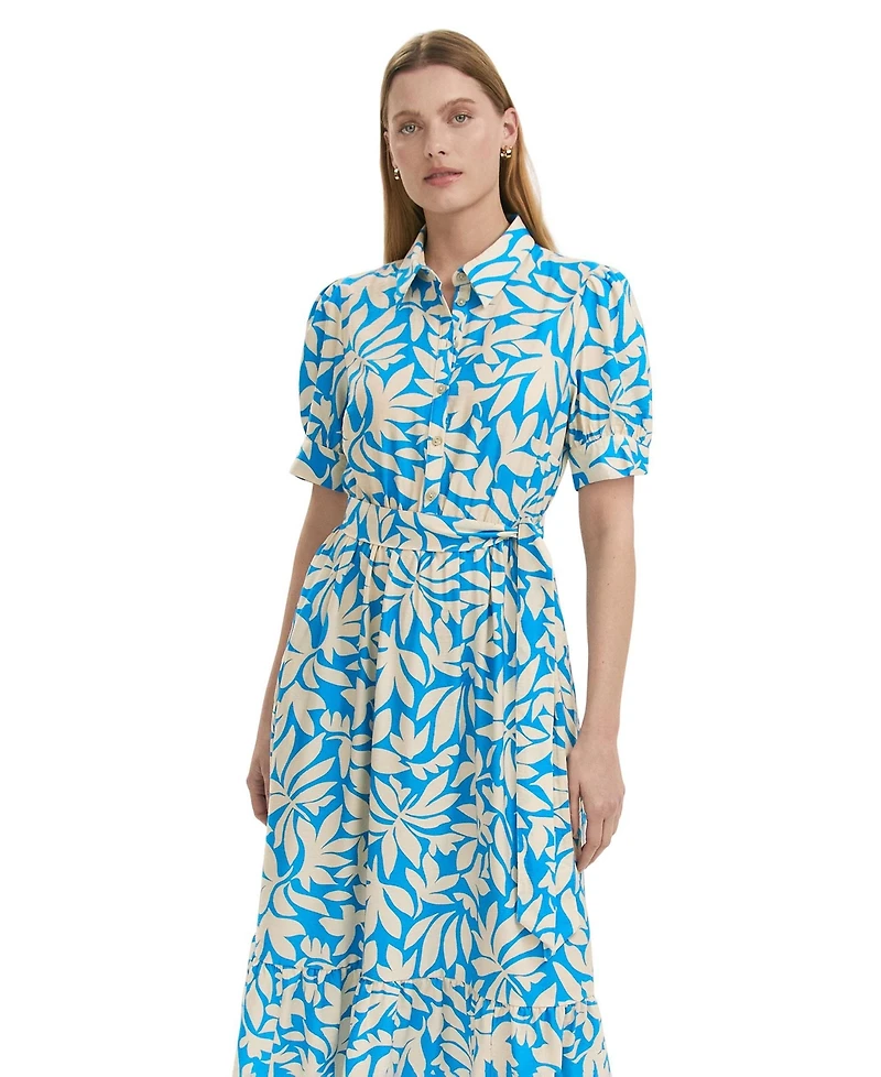 Finery London Women's Liana Floral Midi Tiered Dress