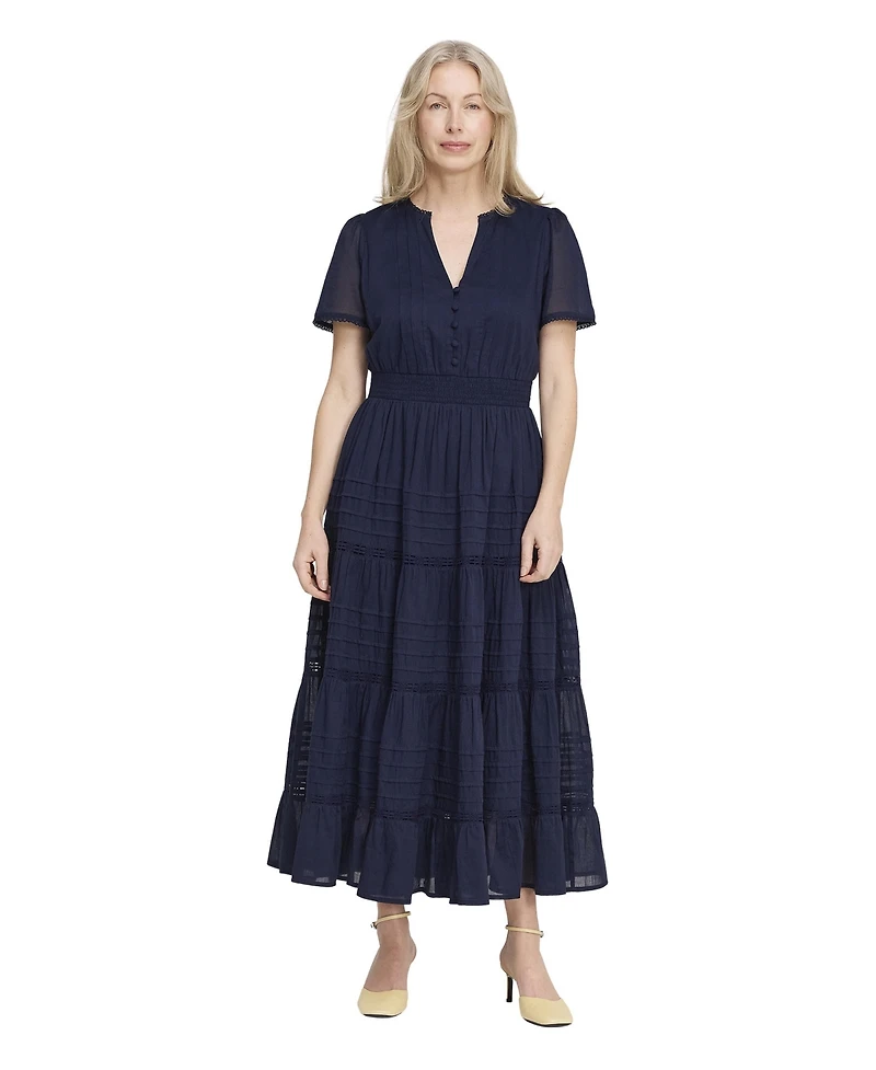 Finery London Women's Juniper Short Sleeve Midi Dress