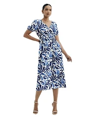 Finery London Women's Dolly Abstract Print Midi Dress