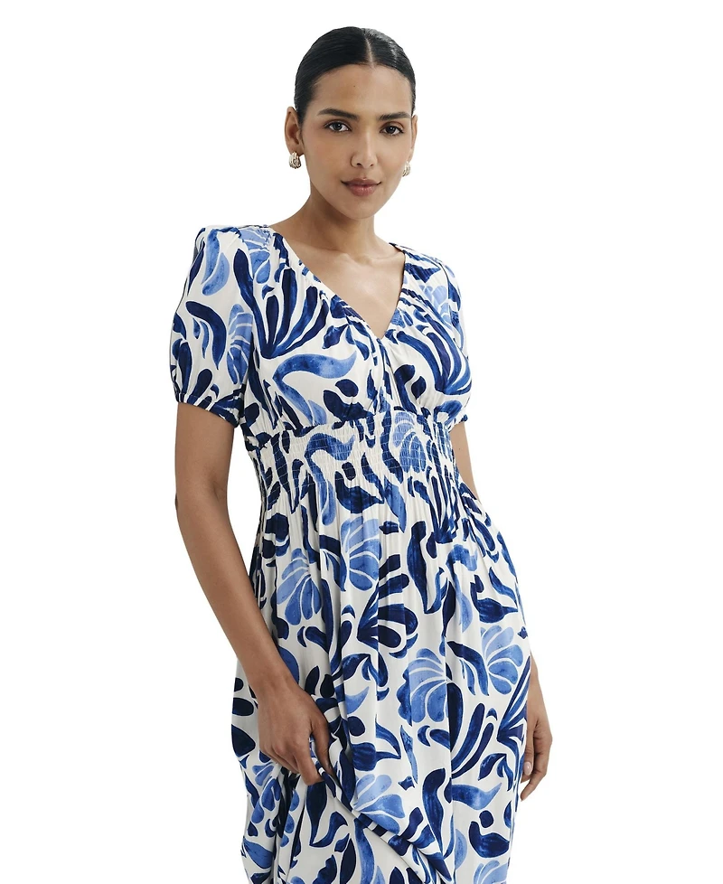 Finery London Women's Dolly V-Neck Midi Dress
