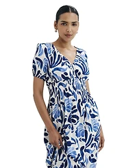Finery London Women's Dolly V-Neck Midi Dress