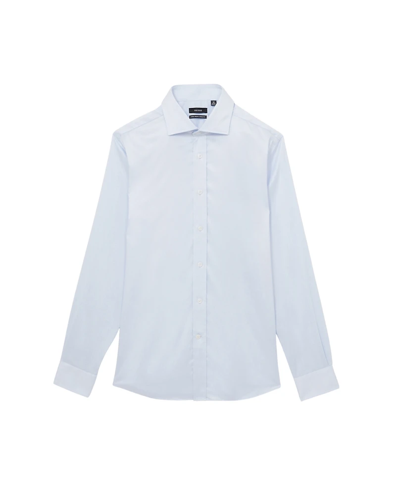 Reiss Men's Bishopsgate Long-Sleeve Spread-Collar Stretch Shirt