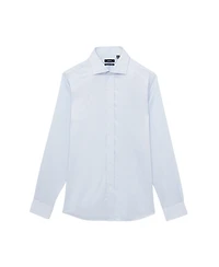 Reiss Men's Bishopsgate Long-Sleeve Spread-Collar Stretch Shirt