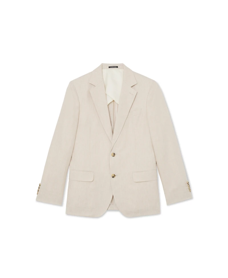 Reiss Men's Atlantic Tailored-Fit Single-Breasted Linen-Twill Blazer