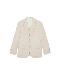 Reiss Men's Atlantic Tailored-Fit Single-Breasted Linen-Twill Blazer