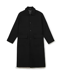 Reiss Men's Clyde Wool-Blend Twill Single-Breasted Overcoat