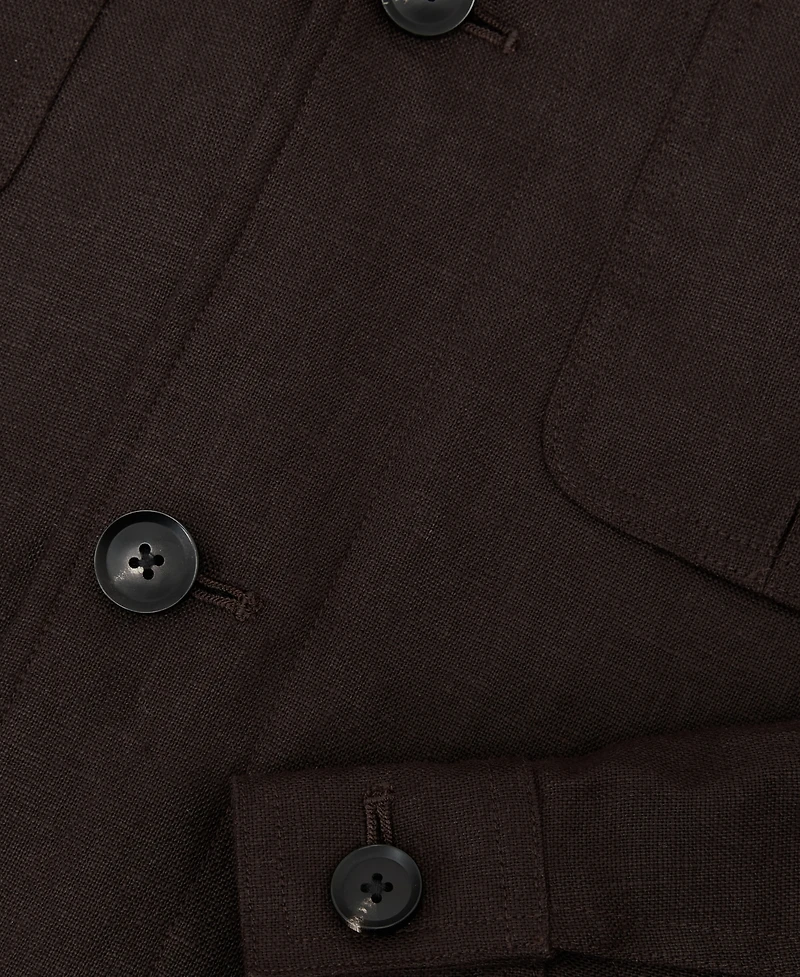 Reiss Men's Adam Linen Four-Pocket Jacket