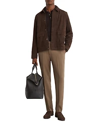 Reiss Men's Found Slim-Fit Stretch Drawstring Trousers Pants