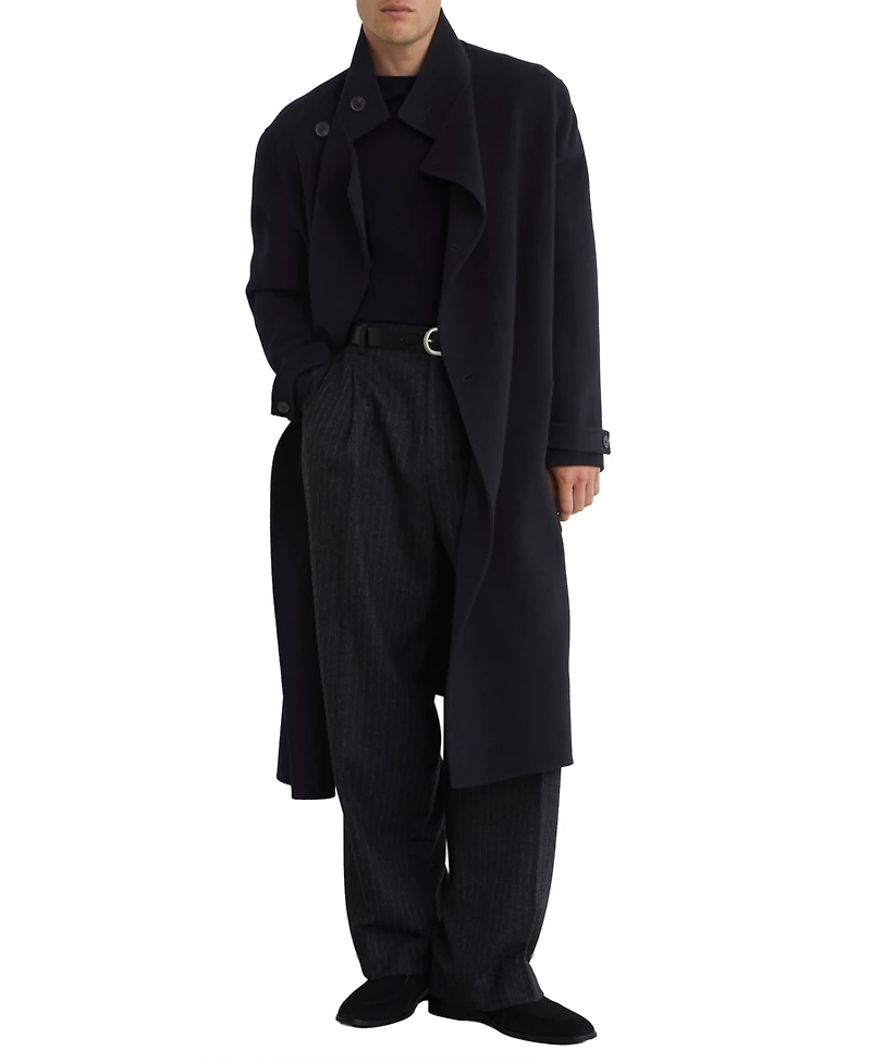 Reiss Men's Selation Wool-Blend Blindseam Belted Overcoat