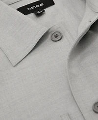 Reiss Men's Penge Brushed Wool-Blend Twin-Pocket Overshirt