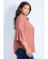Avenue Women's Sonia Bell Sleeve Shirt