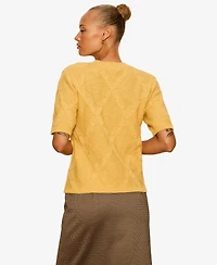 Sanctuary Women's Short-Sleeve Cotton Sweater T-Shirt