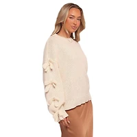 Petal and Pup Women's Lover Tie Sleeve Knit Sweater