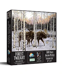 SunsOut Forest Twilight 500-Piece Jigsaw Puzzle, Ages 15+