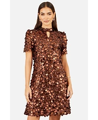 Yumi Women's Big Sequin Tunic Dress