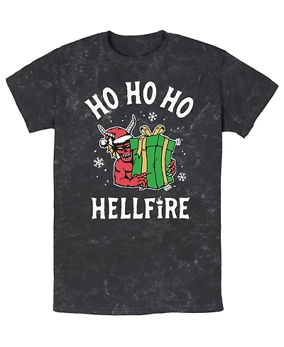 Fifth Sun Men's Hellfire Stranger Things Holiday Graphic T-Shirt