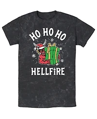 Fifth Sun Men's Hellfire Stranger Things Holiday Graphic T-Shirt