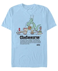 Fifth Sun Men's Chefasaurus Graphic Crewneck Cotton T-Shirt