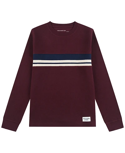 abercrombie kids Boys' 5-18 Long-Sleeve Flat Back Rib Knit Shirt