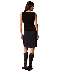 Calvin Klein Women's A-Line Twill Knee-Length Skirt