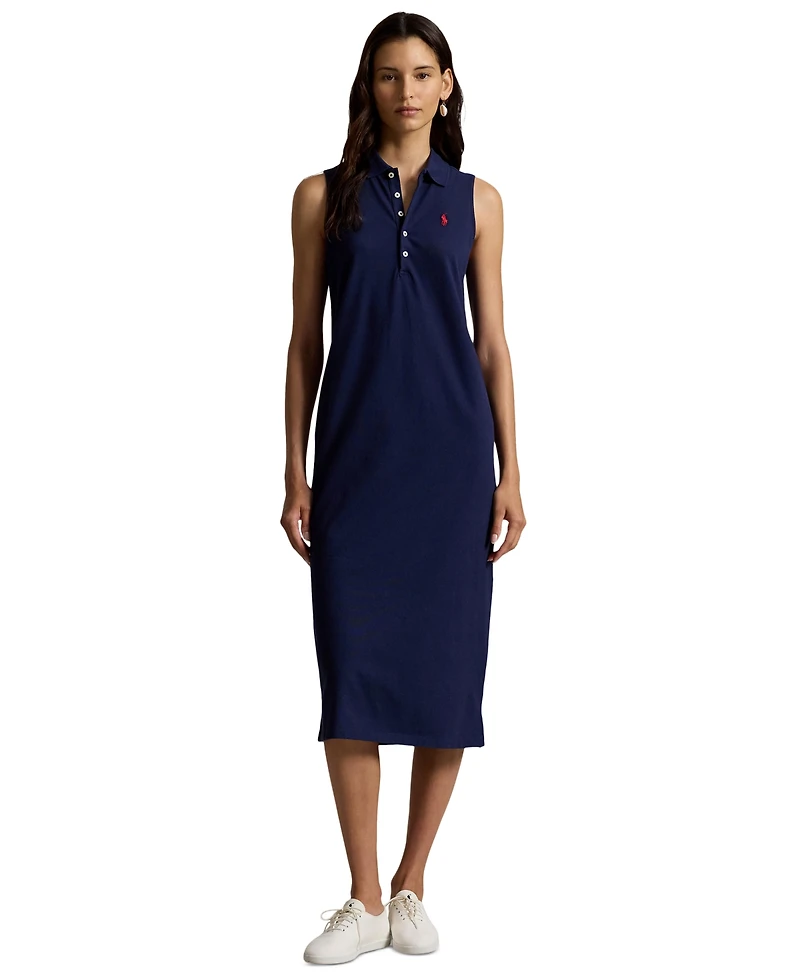 Polo Ralph Lauren Women's Stretch-Cotton Sleeveless Dress