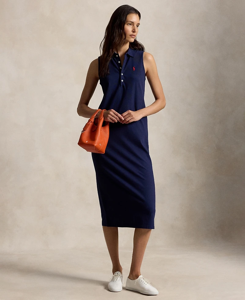 Polo Ralph Lauren Women's Stretch-Cotton Sleeveless Dress
