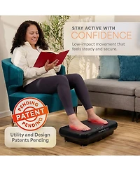 Lifepro Vibration Plate Exercise Machine with Light Therapy Low Impact Platform and Resistance Bands