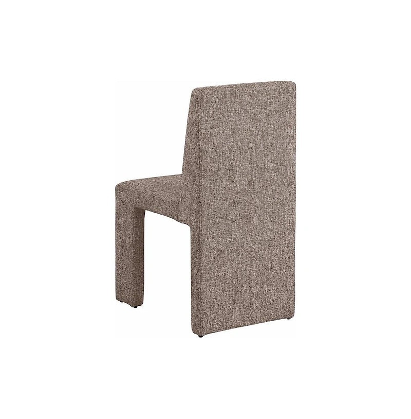 Meridian Furniture Benson Linen Textured Fabric Dining Chair, Set of 2