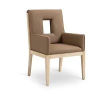 Meridian Furniture Gwendolyn Faux Leather Dining Arm Chair