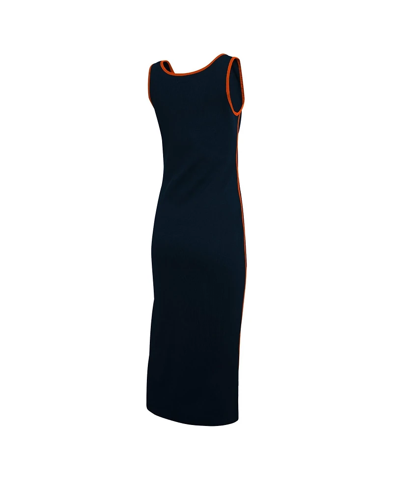 Wear by Erin Andrews Women's Navy Chicago Bears Ribbed Tank Dress