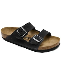 Birkenstock Men's Arizona Suede Leather Soft Footbed Sandals from Finish Line