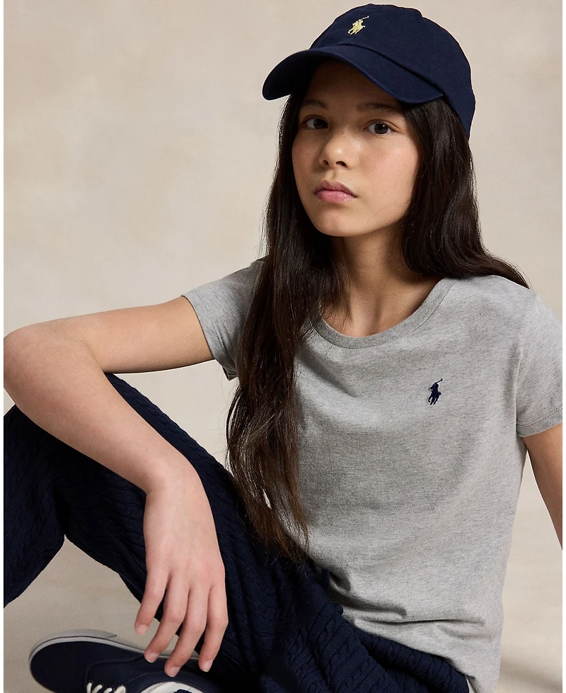 Polo Ralph Lauren Big Girls Cotton Jersey Short Sleeve T-shirt