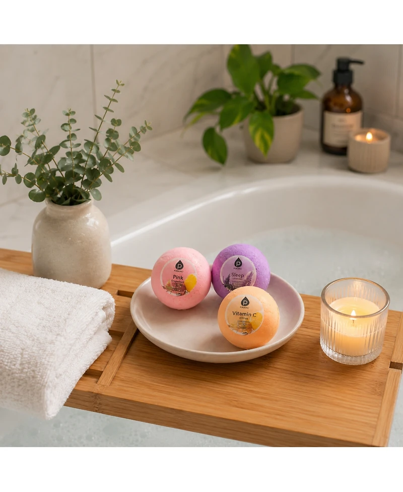 Pursonic Clean Air & Relaxation Bundle - Includes Usb Powered True Hepa Air Purifier + 10 Handmade Bath Bombs