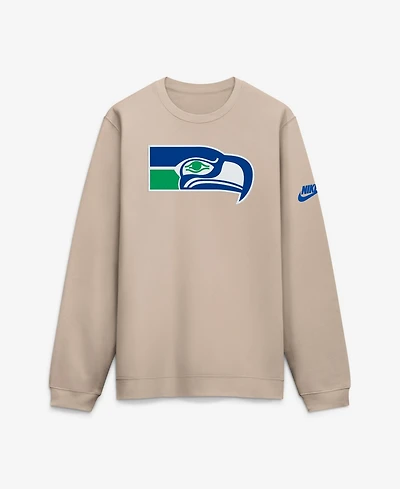 Nike Men's Seattle Seahawks Rewind Club Throwback Long Sleeve Sweatshirt