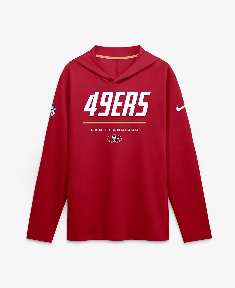 Nike Men's Big & Tall San Francisco 49ers Sideline Game On Long-Sleeve Hooded Hoodie
