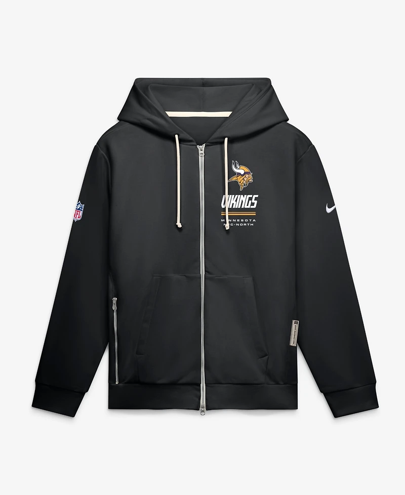Nike Men's Minnesota Vikings Sideline Standard Issue Full-Zip Loose-Fit Hoodie