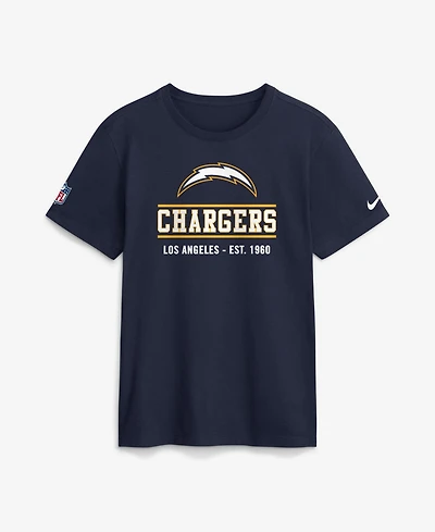 Nike Men's Los Angeles Chargers Sideline Alternate Final Sprint Crewneck T-Shirt