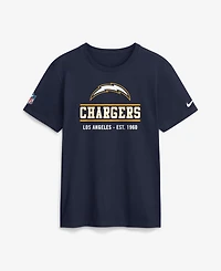 Nike Men's Los Angeles Chargers Sideline Alternate Final Sprint Crewneck T-Shirt