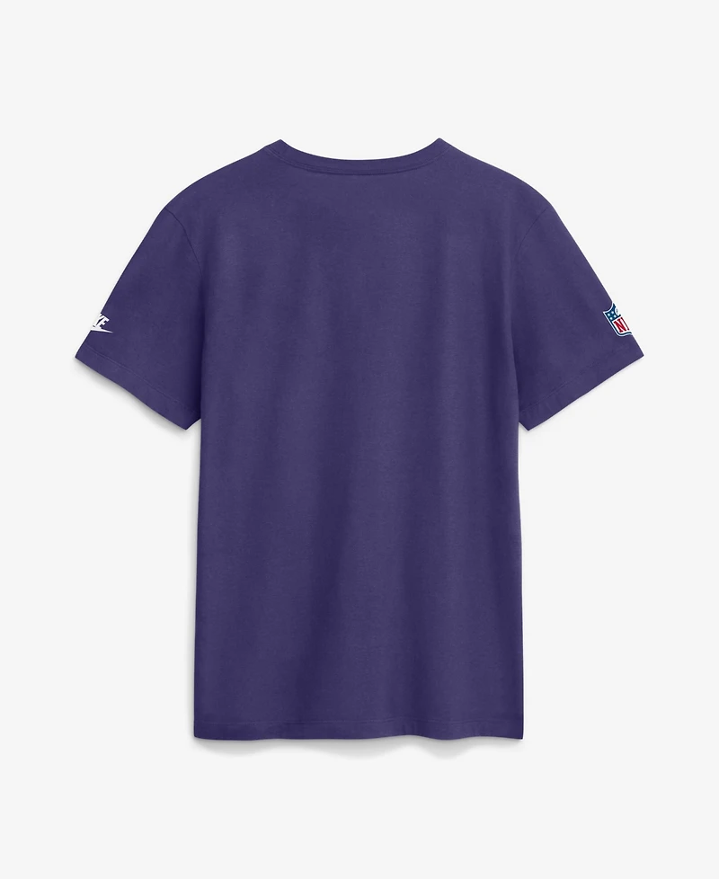 Nike Men's Big & Tall Minnesota Vikings Sideline Final Sprint Dri-fit Crew Neck T-Shirt