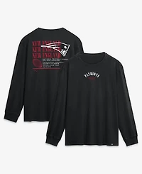 Fanatics Men's New England Patriots Fullback Drive Relaxed Fit Long Sleeve T-Shirt