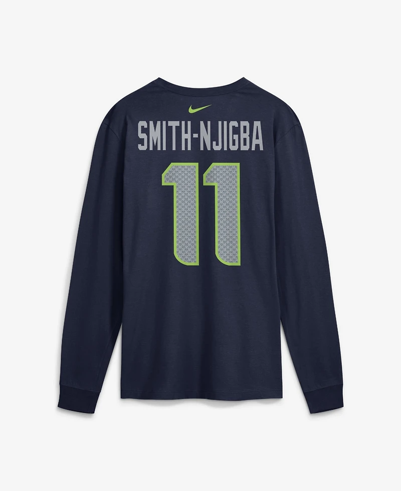 Nike Men's Seattle Seahawks Jaxon Smith-Njigba Long-Sleeve Crewneck T-Shirt