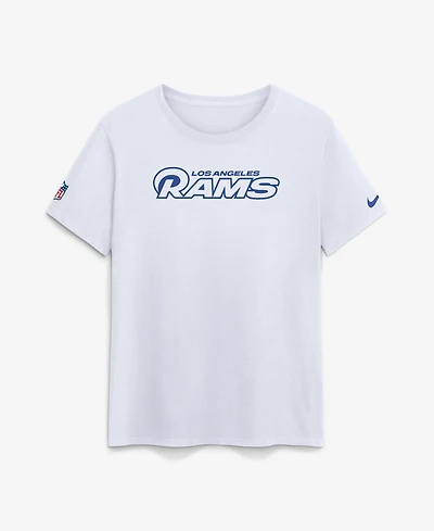 Nike Women's Los Angeles Rams Fearsome Screen-Print Crewneck T-Shirt