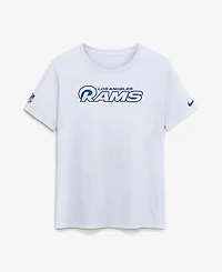 Nike Women's Los Angeles Rams Fearsome Screen-Print Crewneck T-Shirt