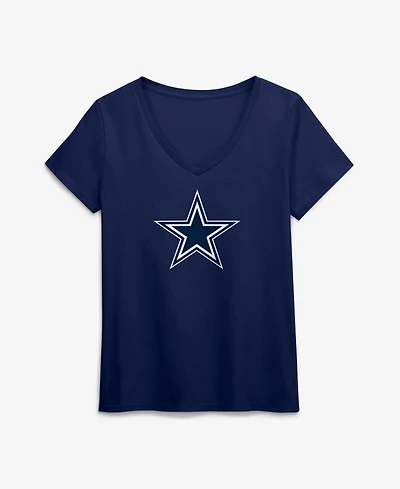 Logo Athletic Women's Dallas Cowboys V-Neck T-Shirt