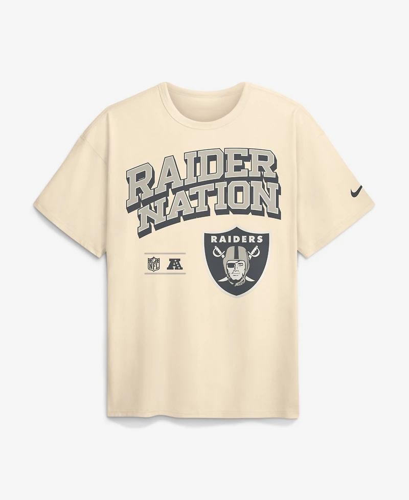 Nike Men's Las Vegas Raiders Vintage Mod Blown Away Max90 Loose-Fit Screen Print Graphics T-Shirt