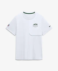 Nike Men's New York Jets Sideline Coaches Dri-fit Short-Sleeve Crewneck Shirt