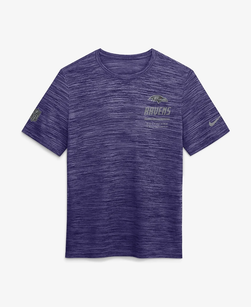 Nike Men's Baltimore Ravens Velocity Dri-fit Crewneck T-Shirt