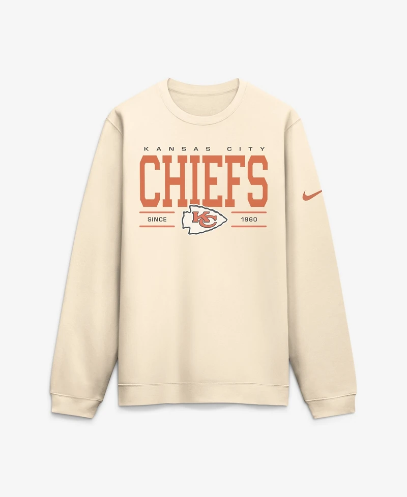Nike Men's Kansas City Chiefs Always Reppin' Club Long Sleeve Brushed-Back Fleece Sweatshirt
