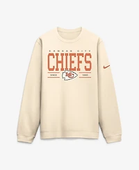Nike Men's Kansas City Chiefs Always Reppin' Club Long Sleeve Brushed-Back Fleece Sweatshirt