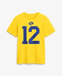 Nike Men's Los Angeles Rams Puka Nacua Classic Sol Name & Number T-Shirt